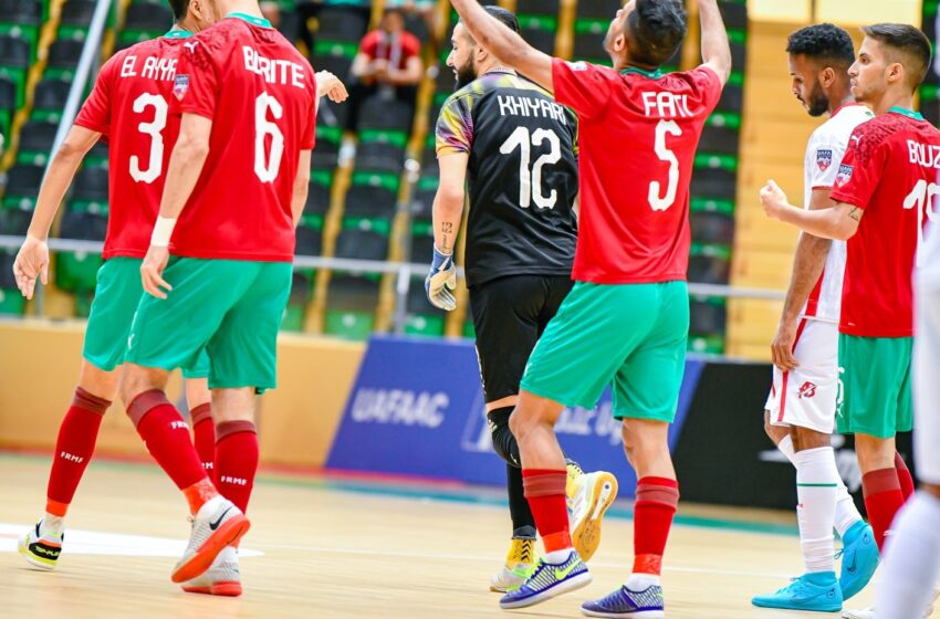 المنتخب المغربي يواجه نظيره الليبي في ربع نهائي كأس العرب لكرة القدم داخل القاعة