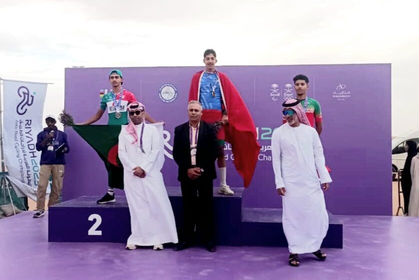أشرف الكريمي يتوج بطلا في سباق الفردي عام للبطولة العربية للسباقات على الطريق