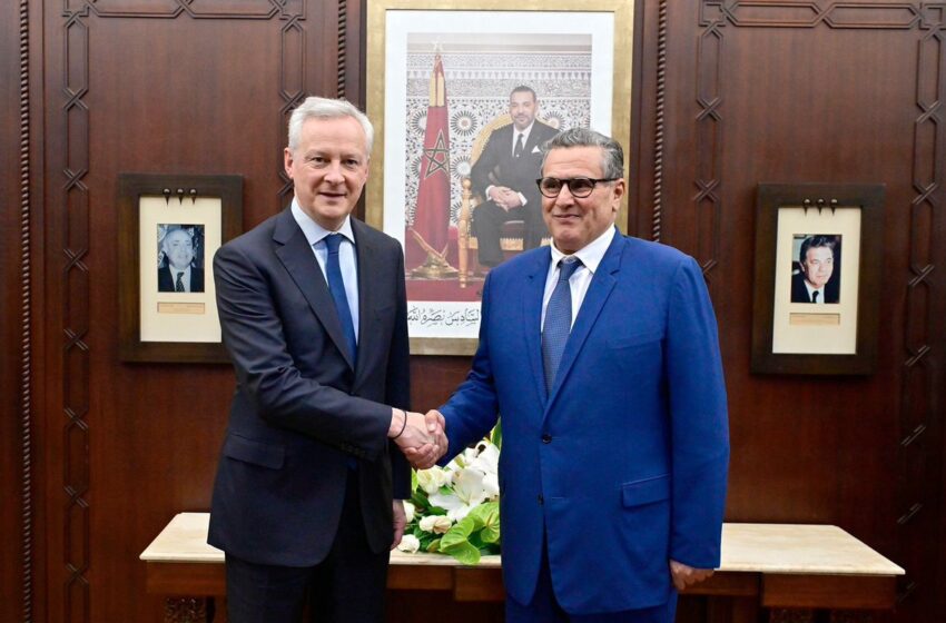 الرباط.. أخنوش يتباحث مع وزير الاقتصاد والمالية الفرنسي