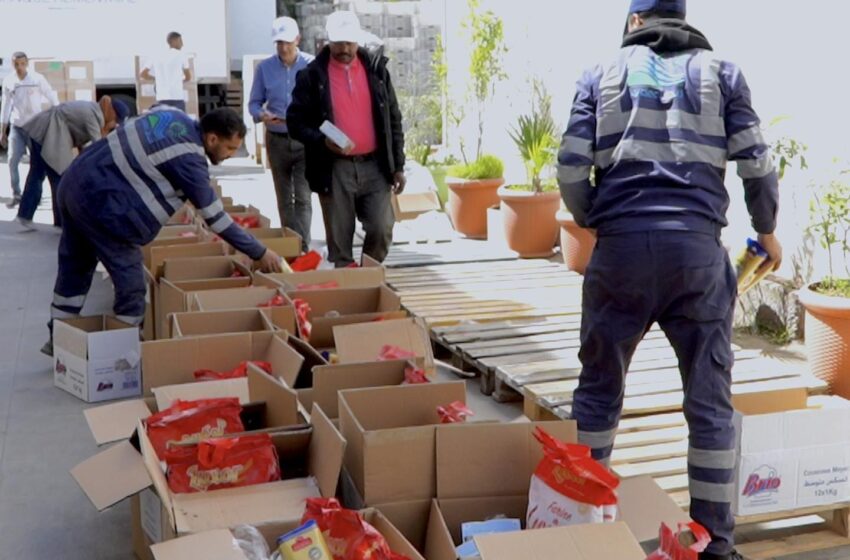 «رمضان التضامن»..ليدك توزع 3800 قفة وقسيمة شراء للمواد لأسر معوزة