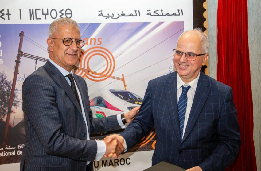 إصدار طابع بريدي تذكاري بمناسبة الذكرى60 لتأسيس المكتب الوطني للسكك الحديدية