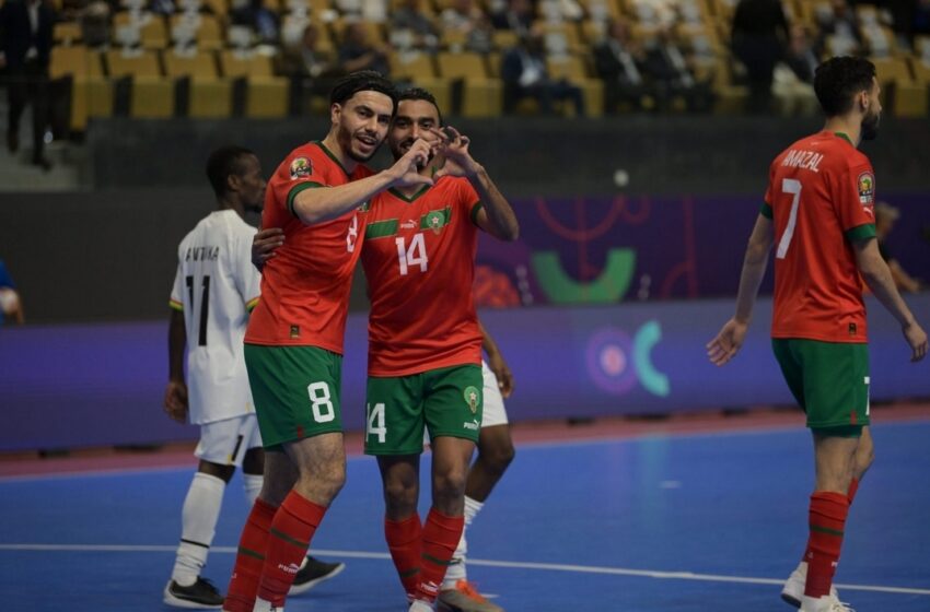 كان الفوتسال.. المنتخب المغربي يفوز على غانا ويتأهل إلى نصف النهائي