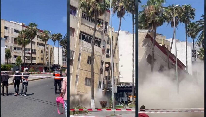 الدار البيضاء.. انهيار عمارة دون تسجيل خسائر بشرية