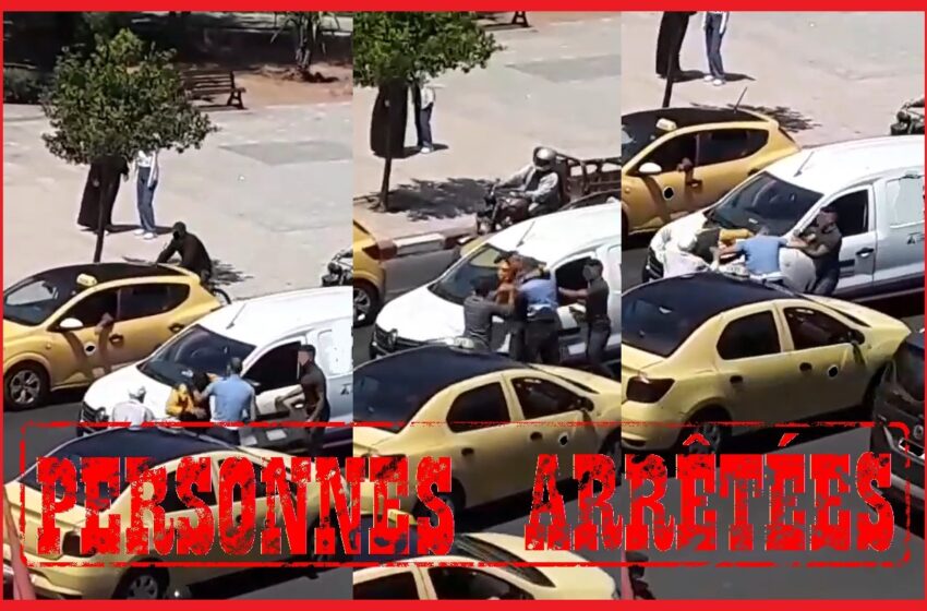 مراكش: اعتقال سائقي سيارتي أجرة تبادلا الضرب وسط الشارع