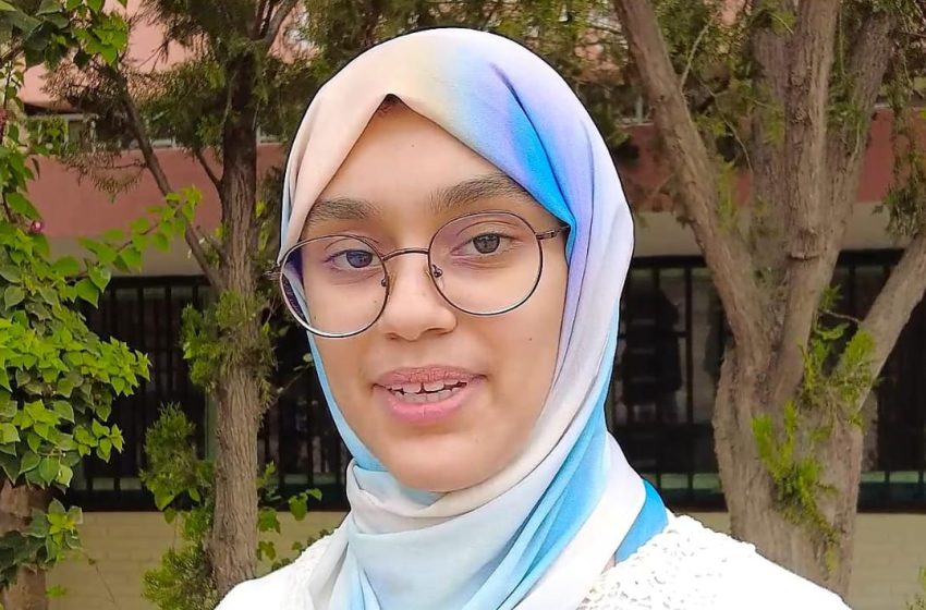 بسمة اليزمي صاحبة أعلى معدل في البكالوريا بجهة بني ملال-خنيفرة